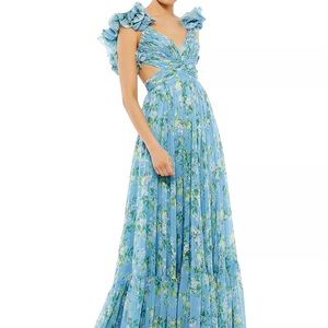 Mac Duggal Ruffled Floral Gown size 6